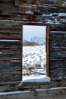 A Cabin's Winter View