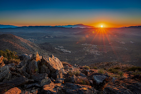 Ryan Mountain Sunset