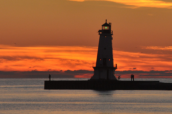 Sunset Leaning Lighthouse of Ludington