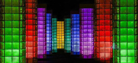 Neon Pillars