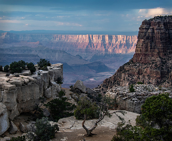 Storm Over Canyon, Sunset