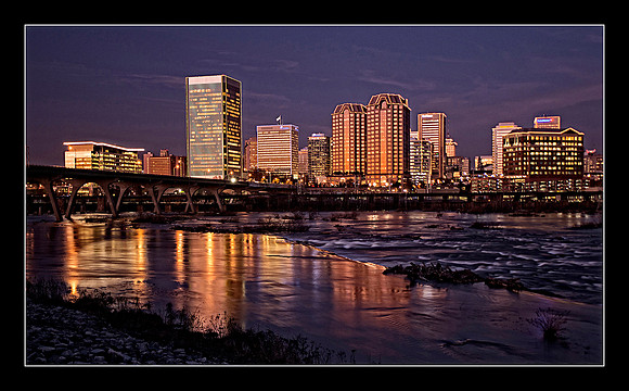Painted Chrome of Richmond Skyline