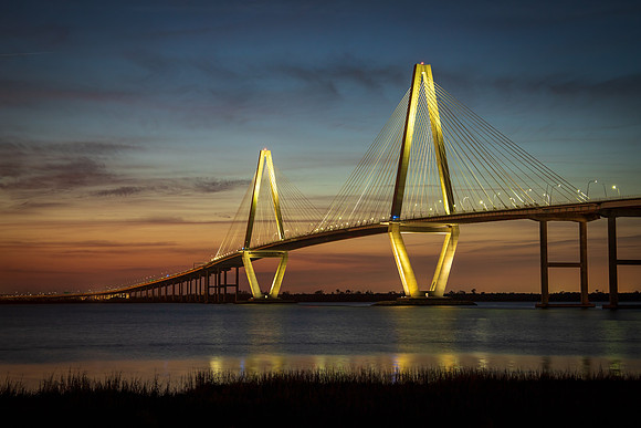 Illuminated Ravenel Bridge