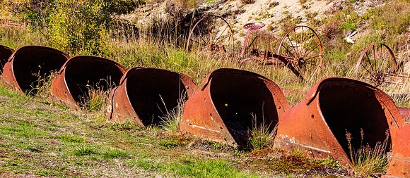 Skippers Canyon Gold Mining Buckets