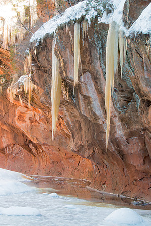 Ice On Oak Creek
