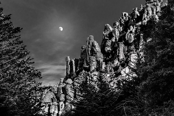 Moonrise Over the Chiricahuas