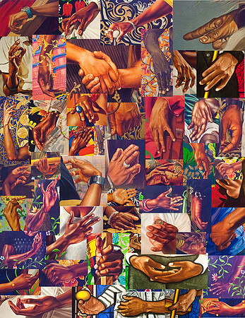 Hands of Kehinde Wiley