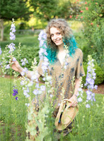 In the herb garden