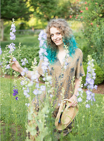 In the herb garden