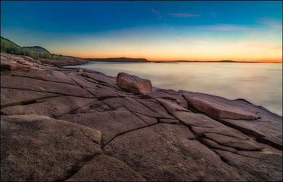 a rocky shore