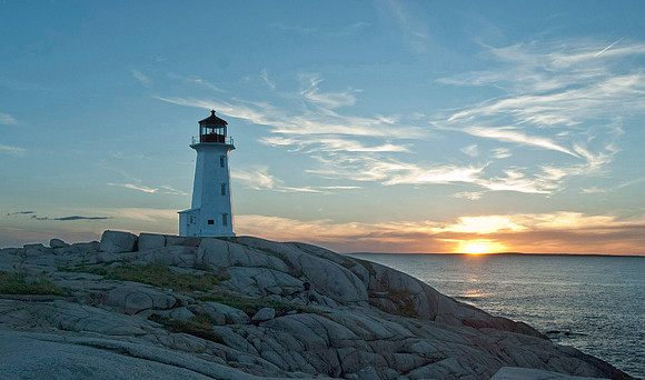 Peggys Cove at Sunset