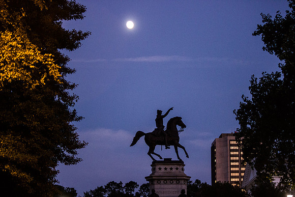 State Capital at Full Moon