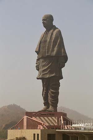 Statue of Unity in India (the tallest in the world at 597 feet)
