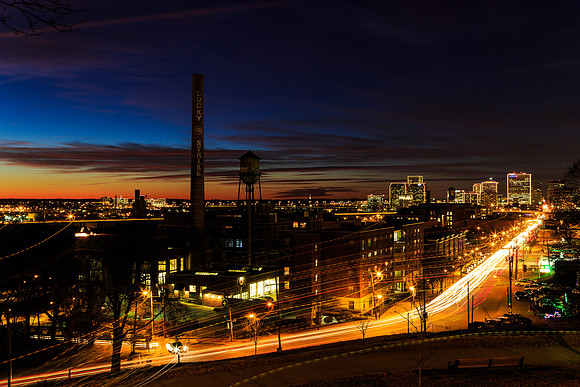 Light Trails on Libby Hill
