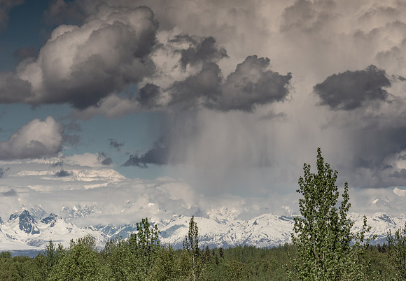 Storm on the Alaska Range