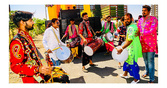 Percussionists at Indian Wedding
