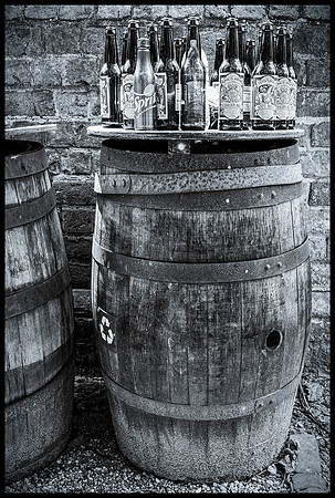 Bottles on a Barrel