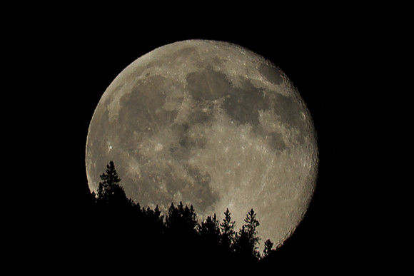 Moon Rise over the High Colorado Rockies