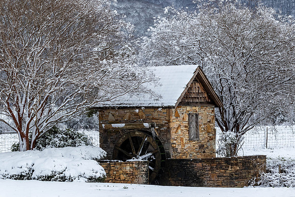 Little Mill in the Snow