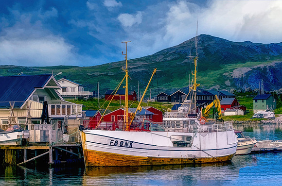 Fishing Village In Norway