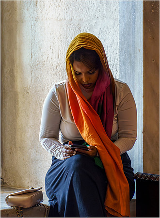 Window Behind the Women's Screen