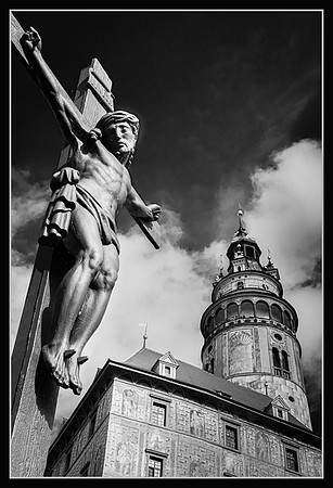Crucified in Cesky Krumlov
