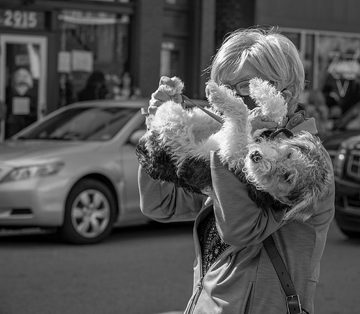 Woman and Her Dog